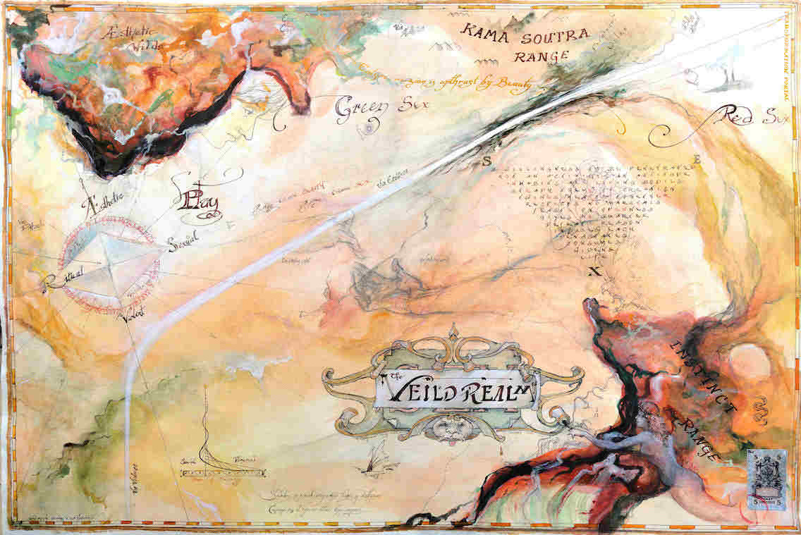 Prints The Veil'd Realm of Sex, (detail of Lingua Tactus Nebula)